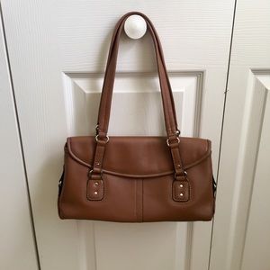 Relic two handle light brown handbag